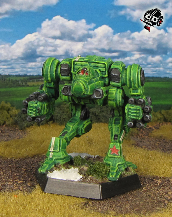 Battletech Alpha Strike Nova Clan Battle Mech from Catalyst Games Lab painted by Neldoreth - An Hour of Wolves & Shattered Shields