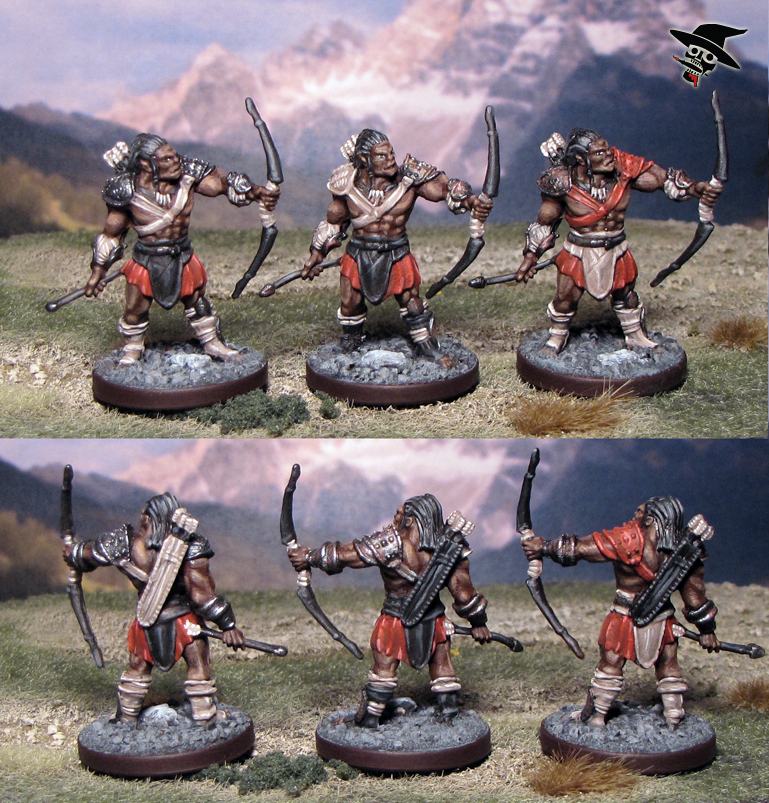 Bugbear/Orc Archers from Wizards of the Coast painted by Neldoreth - An Hour of Wolves & Shattered Shields