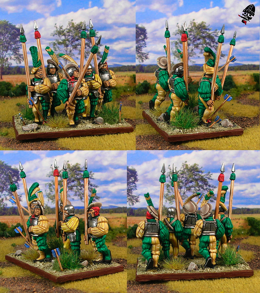 The Empire spearmen from Games Workshop painted by Neldoreth - An Hour of Wolves & Shattered Shields