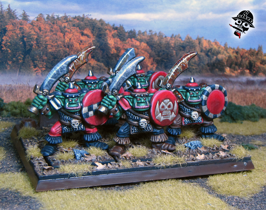 Battle Masters Orc Warriors for Warhammer from Battle Masters from Milton Bradley and Games Workshop painted by Neldoreth - An Hour of Wolves & Shattered Shields Battle Masters Orc Warriors for Warhammer from Battle Masters from Milton Bradley and Games Workshop painted by Neldoreth - An Hour of Wolves & Shattered Shields