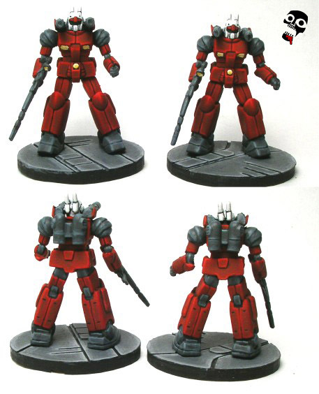 Gundam Guncannon from Gashapon painted by Neldoreth - An Hour of Wolves & Shattered Shields