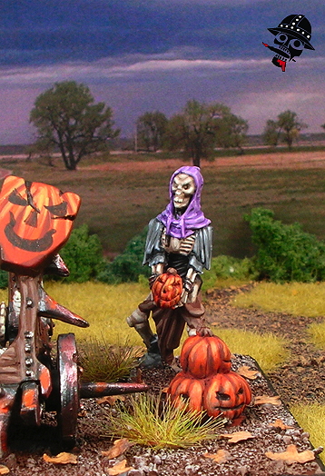 Undead skeleton loader of the balefire catapult from Mantic Games painted by Neldoreth - An Hour of Wolves & Shattered Shields