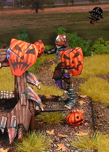Undead skeleton loader for the balefire catapult from Mantic Games painted by Neldoreth - An Hour of Wolves & Shattered Shields