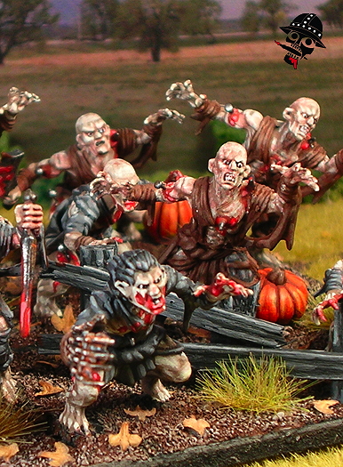 Undead Ghouls from Mantic Miniatures painted by Neldoreth - An Hour of Wolves & Shattered Shields