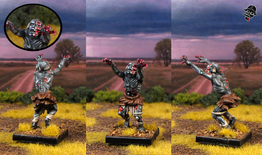 Zombie from Mantic	Games painted by Neldoreth - An Hour of Wolves & Shattered Shields