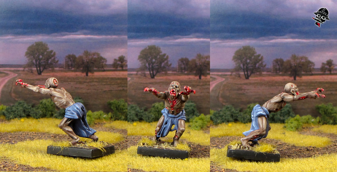 Zombie from Mantic Games painted by Neldoreth - An Hour of Wolves & Shattered Shields