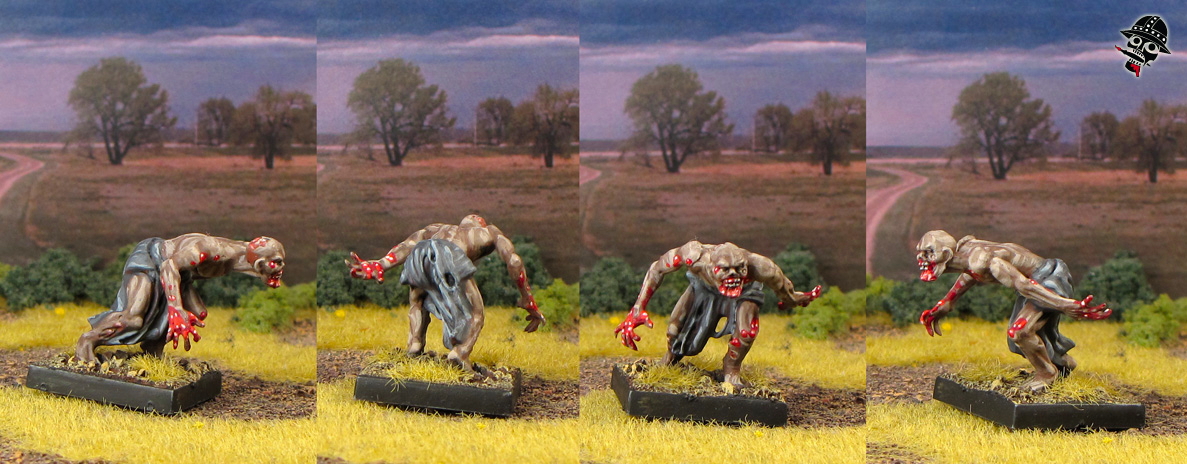 Zombie from Mantic Games painted by Neldoreth - An Hour of Wolves & Shattered Shields
