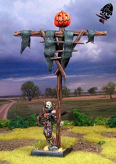 Undead army standard bearer from Reaper Miniatures painted by Neldoreth - An Hour of Wolves & Shattered Shields
