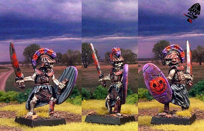 Undead skeleton Revenant or Grave Guard from Grenadier Miniatures painted by Neldoreth - An Hour of Wolves & Shattered Shields