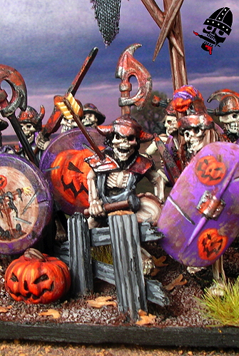 Undead skeleton Revenant or Grave Guard from Reaper and Grenadier Miniatures painted by Neldoreth - An Hour of Wolves & Shattered Shields