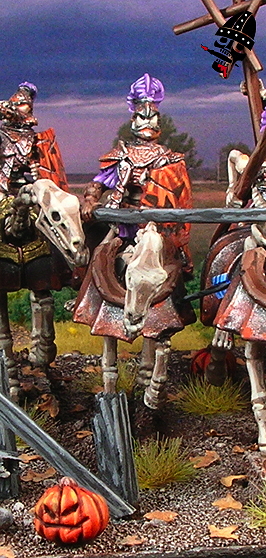 Undead mounted skeleton Revenant or Black Knight from Games Workshop and Mantic Games painted by Neldoreth - An Hour of Wolves & Shattered Shields