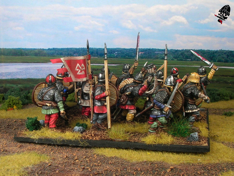 Swedish Vikings from Gripping Beast painted by Neldoreth - An Hour of Wolves & Shattered Shields