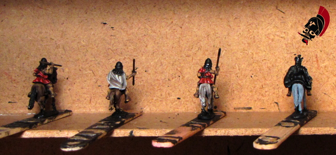 Xyston unpainted Thessalian light horse on popsicle sticks