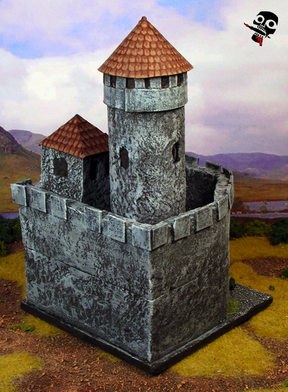 Bedzin Polish castle camp and BUA for DBA from Scratch Built by Neldoreth painted by Neldoreth - An Hour of Wolves & Shattered Shields