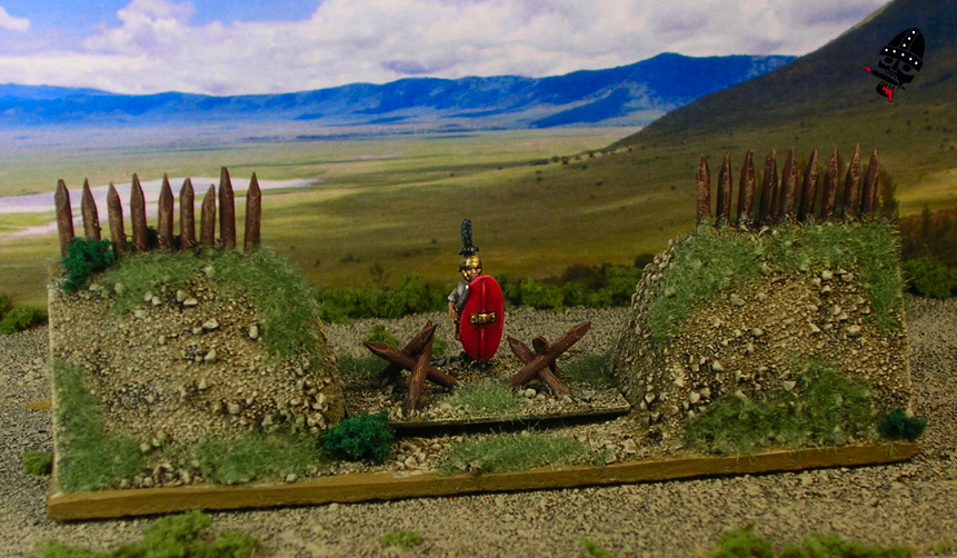 Polybian Roman camp for DBA from Scratch Built by Neldoreth painted by Neldoreth - An Hour of Wolves & Shattered Shields