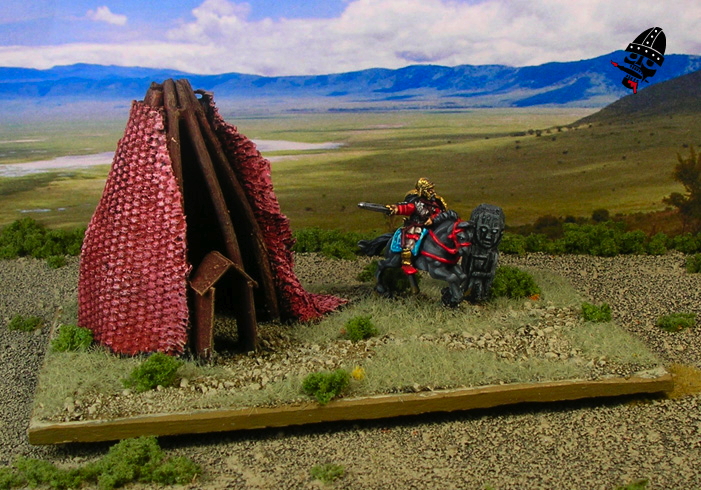 Skythian camp for DBA from Scratch Built by Neldoreth painted by Neldoreth - An Hour of Wolves & Shattered Shields