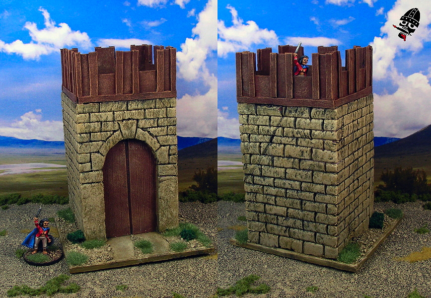 Gothic or Patrician Roman camp for DBA from Scratch Built by Neldoreth painted by Neldoreth - An Hour of Wolves & Shattered Shields