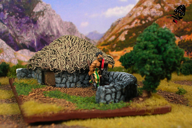 Ancient Spanish hill fort DBA 15mm camp from scratch built by Neldoreth painted by Neldoreth - An Hour of Wolves & Shattered Shields